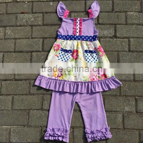 2017Lovely Comfortable Ventilation Fold Princess Lace Skirt Suit Girl Striped T-shirt Unique Kids Frock Designs Pictures photo-3