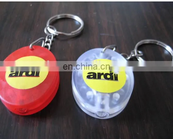 Good Quality Oval Shape Led Keychain Promotion Led Keyring photo-6