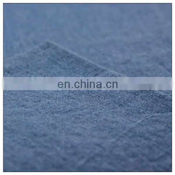 XFY-RL162 Navy Washing Fluorescence Pigment Dye Rayon Linen Fabric Wholesale Linen Fabric photo-2