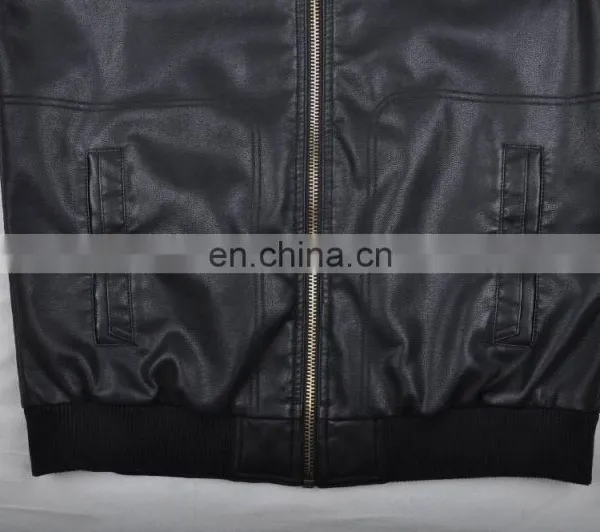 Mens Top Grade Fashion Soft Handsome Lastest Design Leather Jacket photo-5