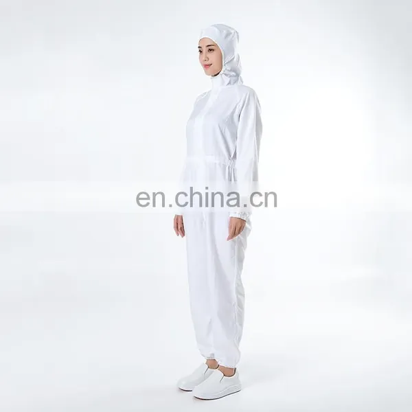 100%Polyester White Jumpsuit Food Processing Uniform photo-2