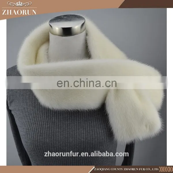 Fashion Double Full Fur Mink Fur Scarf Genuine Mink Fur Neckerchief for Women photo-2