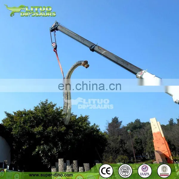 Long Neck Moving Animatronic Dinosaur Robot For Exhibition photo-5