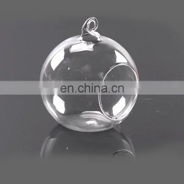 Hanging Glass Terrarium Round Clear Glass Globe Home Decor Glass Ball Terrarium photo-2