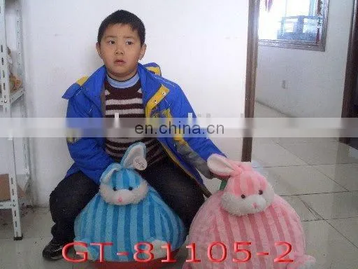 Easter Plush Jumping Rabbit Matches Bouncy Ball Baby Toy photo-3