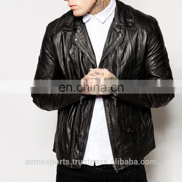 Leather Fashion Jacket For Men - Man Leather Fashion Jacket