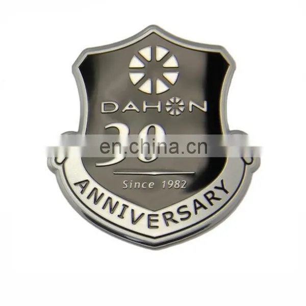 Custom Aluminum Embossed 3D Metal Wine Logo Adhesive Bottle Label Sticker Wine Lapel photo-4