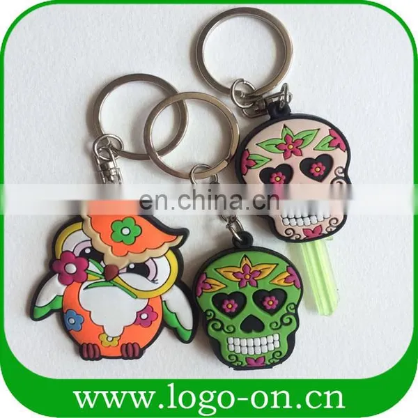 Fashion Customer Design Colorful Skull Soft PVC Rubber Key Cover photo-2