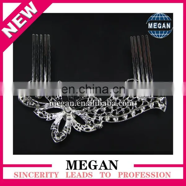 Princess Crown Tiara Comb Hair Clip Bridal Hair Jewelry Wedding Decorative Hair Combs photo-3
