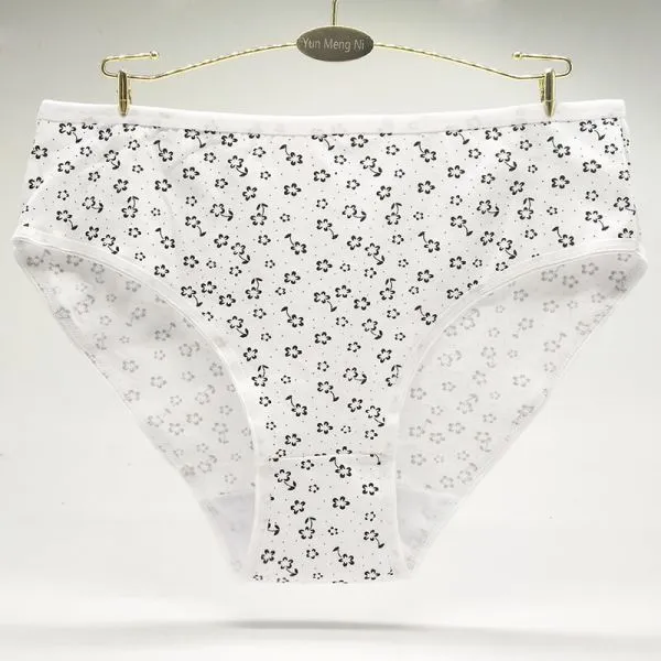 Pretty Flower Printed Grils Briefs Big Size XXL/XXXL/XXXXL Lady Panties Sexy Girls Preteen Underwear photo-5
