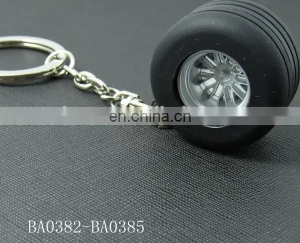 Tyre Shape Zinc Alloy Keychian With Customized Logo photo-3