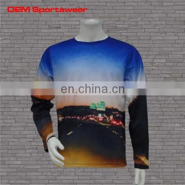 Sublimated Sportswear Long Sleeve Polyester T-shirts photo-2
