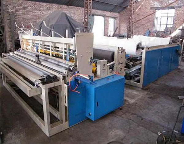 Hot Sale Toilet Tissue Paper Jumbo Roll Rewinding Embossing Perforating Machine photo-4