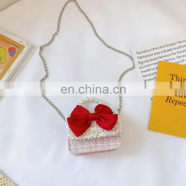 Kids Kindergarten Messenger Bag Children Shoulder Bags Bowknot Toddler Crossbody Bag Fashion Baby Handbag Purse for Girl photo-2