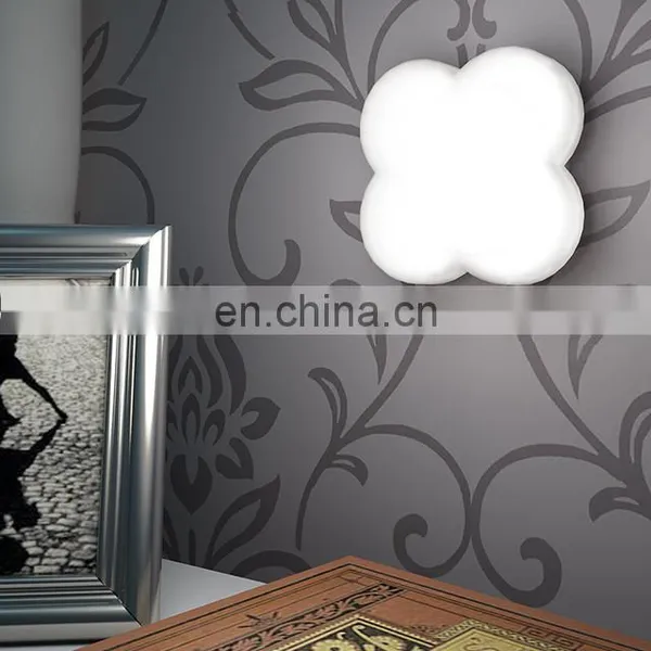 Fashion Clover 3 Color Changing Remote Control Light Smart Led Wall PIR Night Light photo-7