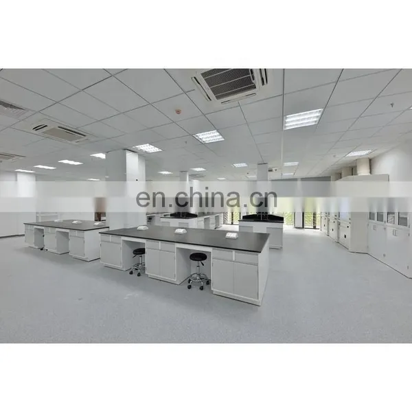 Professional Chemistry Laboratory Equipment Lab Island Workbench Steel Work Table photo-2