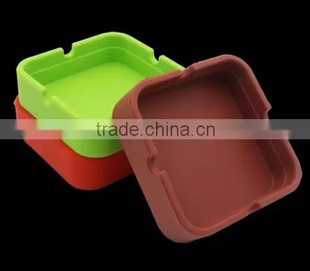 HuiZhou Youngsilicone Hottest Sale Ashtray Wholesale Silicone Square Cendrier Portable Cigar Ashtray photo-5