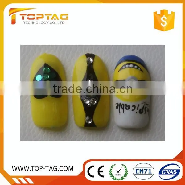 Durable Flashing Light NFC Rfid Micro Finger Nail Sticker For Women photo-6