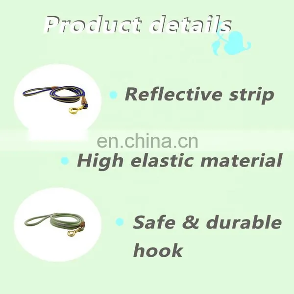 High Elastic Leash for Dog Walking With Reflective Strip Comfortable Dog Leash 2021 New Design photo-5