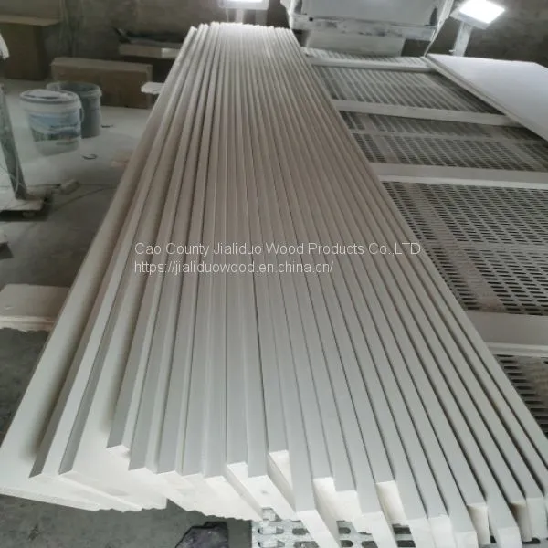 Gesso Primed Natural Wood Plantation Shutter Components photo-2
