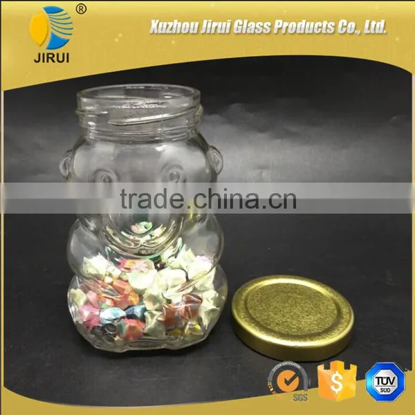 250ml Clear Bear Shape Glass Gift Bottle photo-2