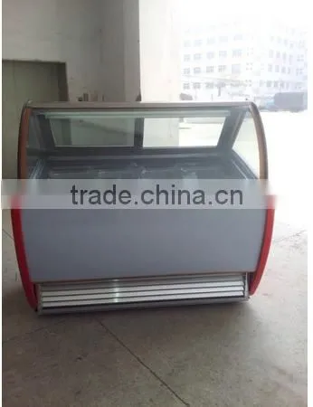 China Supplier Fried Ice Cream Showcase / Hard Ice Cream Showcase / Commercial Ice Cream Showcase photo-5