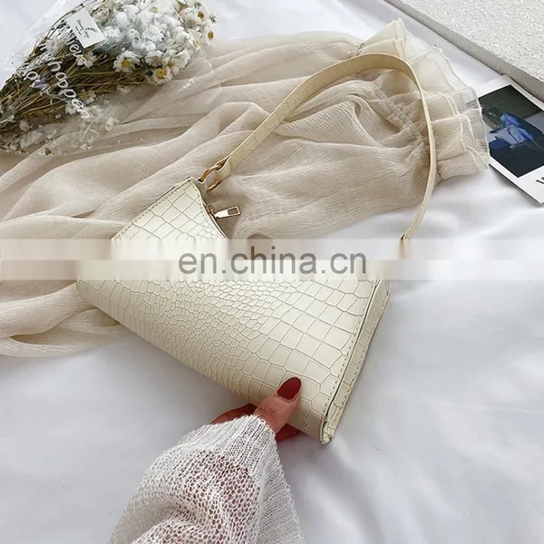 Women Solid Color Elegant, Pu Leather Snake Skin Pattern Sling Handbags Totes Lady Shoulder Bags/ photo-5