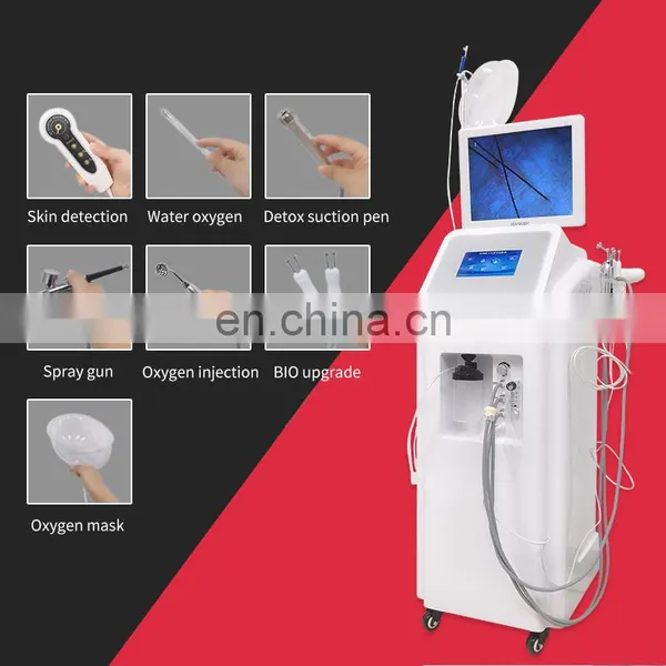 2020 New Arrival Water Oxygen Jet Facial Machine Skin Test Deep Cleaning Hydration Lifting Skin Care Beauty Instrument photo-4