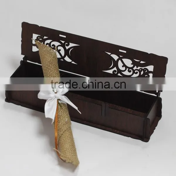 China Export Craft Customized Wedding Invitation Card Rustic Burlap