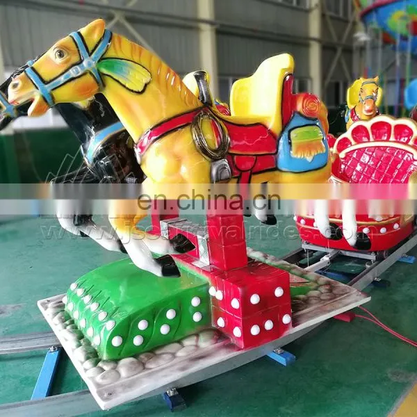 China Suppliers Fairground Amusement Park Playground Equipment Small Horses Train Rides for Sale photo-5