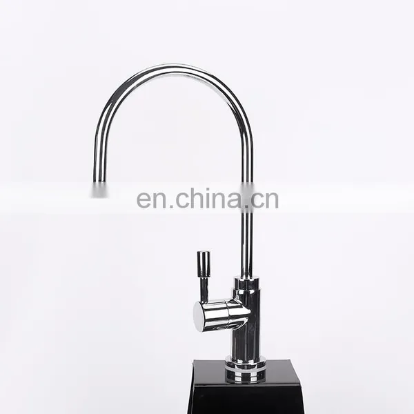 Kitchen Long Neck Brass Drinking Water Faucet Chrome Plated Wall Mounted Single Lever Cold Kitchen Tap photo-4