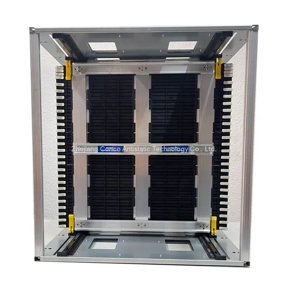 Aluminum Magazine Rack Full Metal Gear Belt Esd Smt Pcb Racks 460*400*563mm photo-4