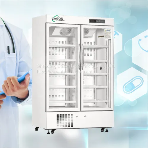 Laboratory 2 to 8 Degree Refrigerator Cabinet Drugstore Refrigeration Vaccine Low Temperature Vertical Freezer