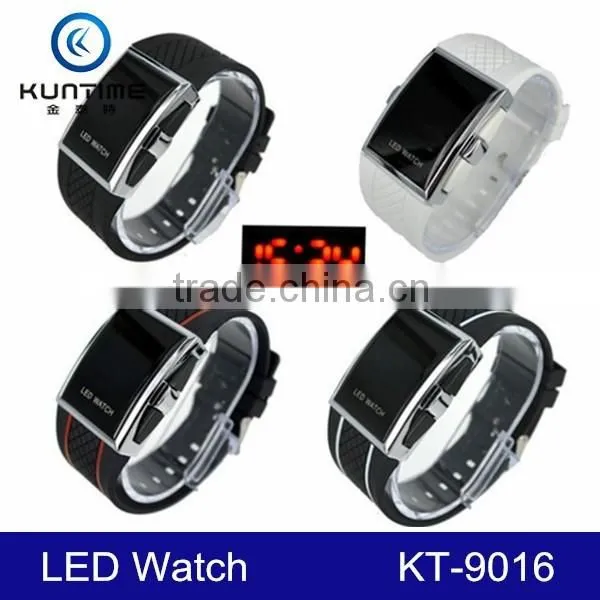 Mens Womens Rubber LED Watch Date Sports Bracelet Digital Wrist Watch