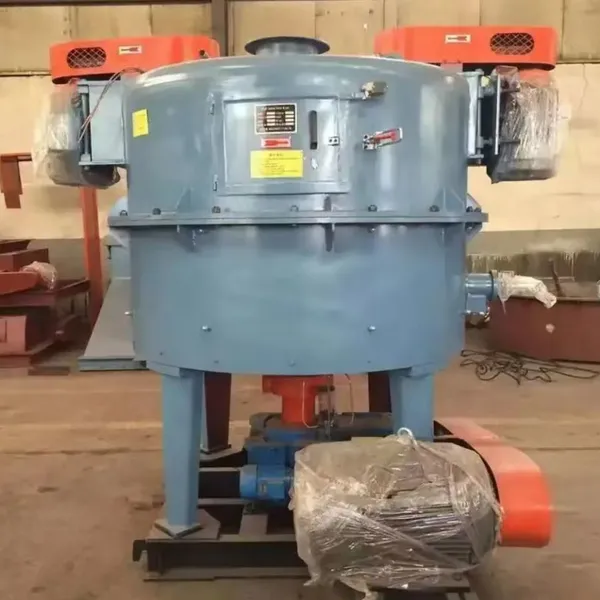 Rotary sand mixer with high production efficiency for clay sand casting process