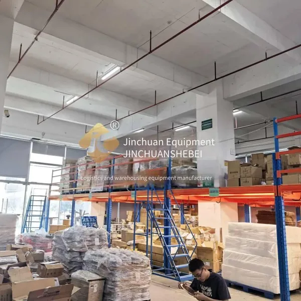 Jinchuan Non-standard Steel Structure Platform Shelves, Upper Layer for Storage + Lower Layer for Operation, Heavy-duty and Stable, Safe and Reliable photo-3