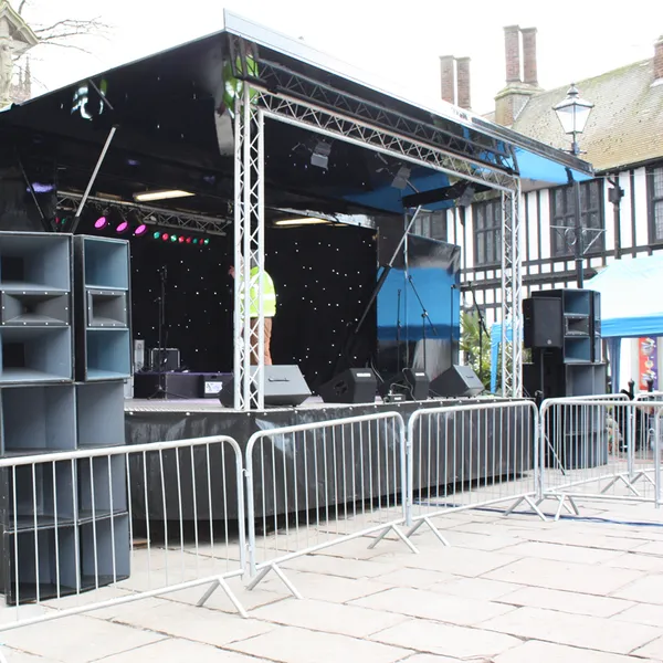 Mobile Temporary Stainless Steel Crowd Control Barriers for Short-term Isolation, Zoning, or Order Maintenance photo-5