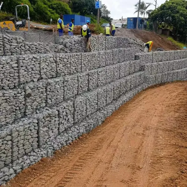 Hot Dipped Galvanized Gabion Basket Hexagonal Mesh Gabion Box For Retaining Wall