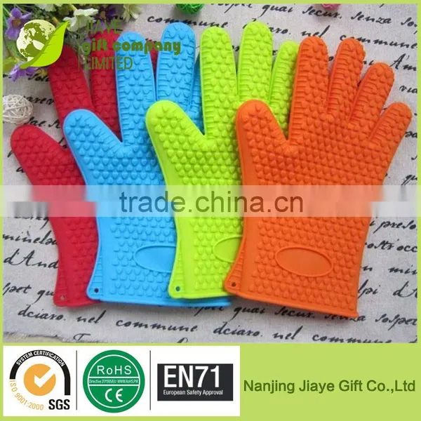 High Quality Custom Silicon BBQ Glove With Dot photo-2