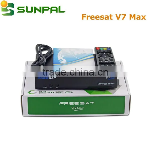 FTA Satellite TV Receiver DVB-S2 1080P HD TV Decoder Support CA Module Auto Roll Power USB Wifi Freesat V7 Max