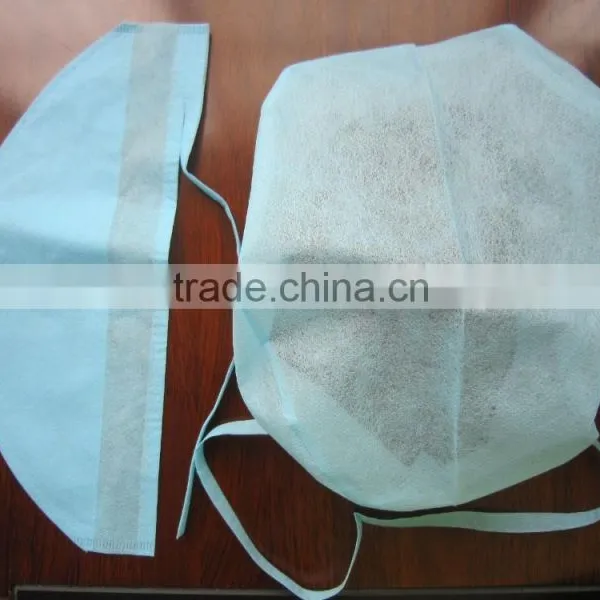 Disposable Nonwoven Surgical Cap, Doctor Cap, Nurse Cap With Tie on photo-3