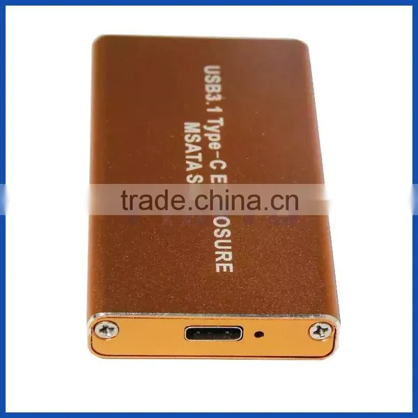 Aluminium MSATA SSD Box USB3.1 Type C Gen 2 to 3050 mm MSATA SSD Enclosure photo-4