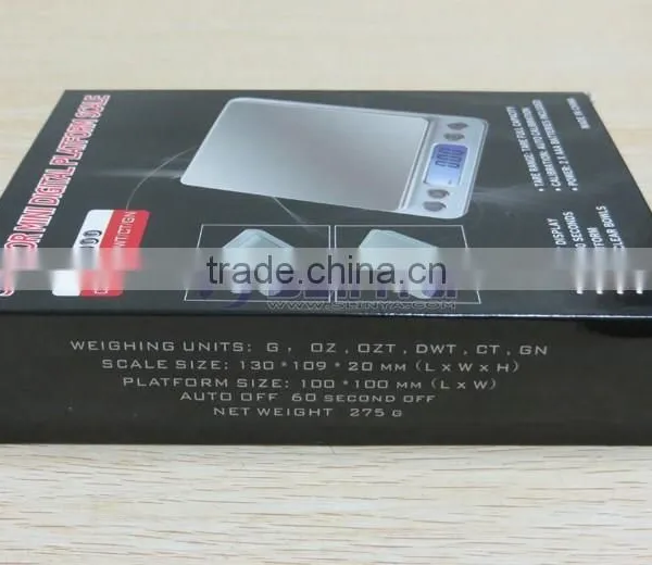 2 x AAA Batteries 200g/300g/500g x 0.1g Kitchen Scale I2000 Electronic Scale photo-2