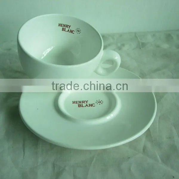 Ceramic Coffee Mug With Printing,ceramic Coffee Cup and Saucer