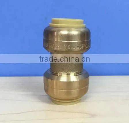 Brass Push Fit Coupling / Equal Push fit Fitting