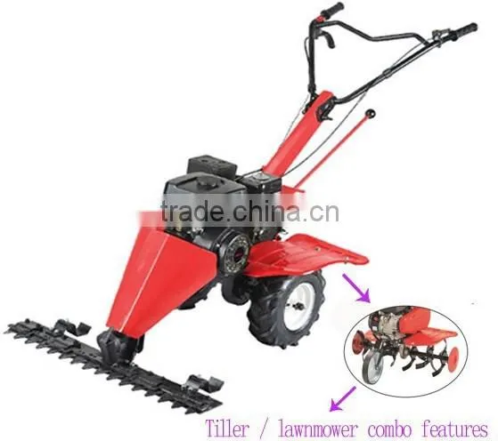Multifunctional 6.5hp Gasoline Scyhte Mower and Tiller