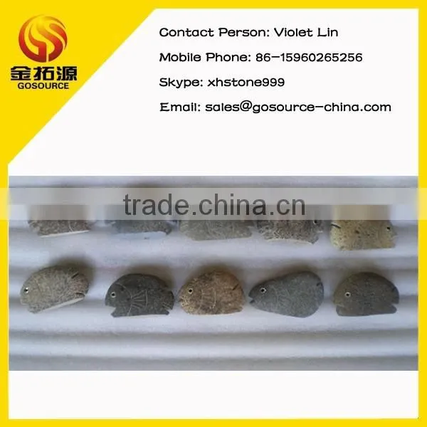 Fish Engraved River Stone photo-2