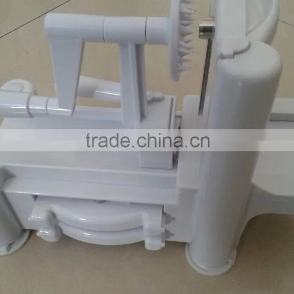 Multifunctional 3 in 1Tri Blade Plastic Spiral Vegetable Slicer photo-3