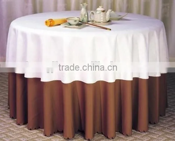 CHEAP PRICE ! Direct Factory Sale Polyester Good Quality Plain Fabric Table Cloth