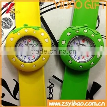 Newest Design Stawberry Shaped Silicone Slap Watch photo-2